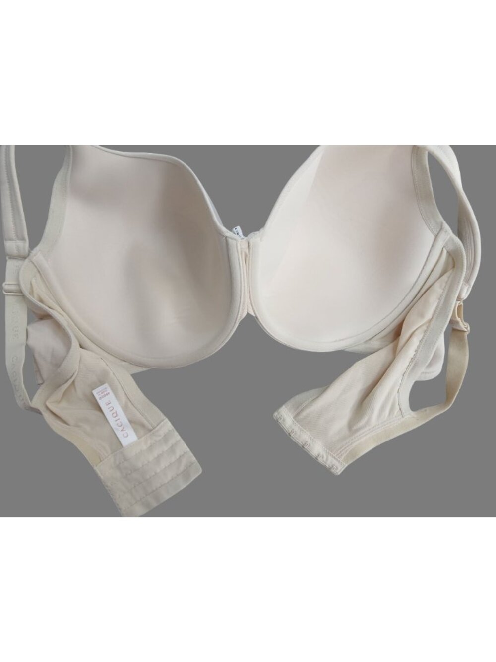 Cacique Womens Beige Full Coverage Bra 46DDD Lightly Lined T Shirt Padded 4932 - Picture 11 of 11